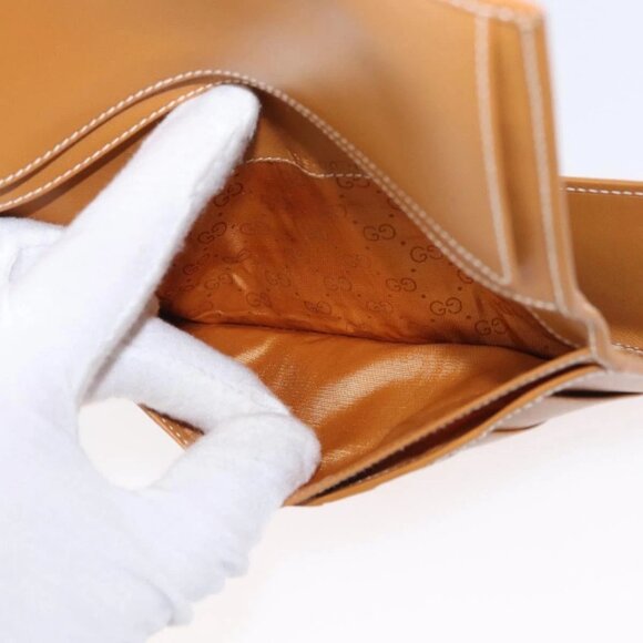 GUCCI Micro GG Supreme Long Wallet PVC Beige Gold - Picture 13 of 16